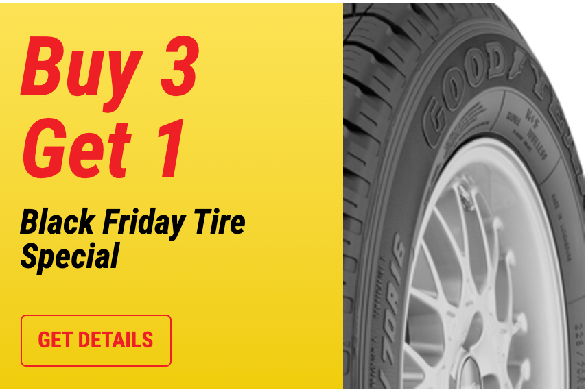 Black Friday Savings at Lamb's Tire Big Tire Specials and Savings